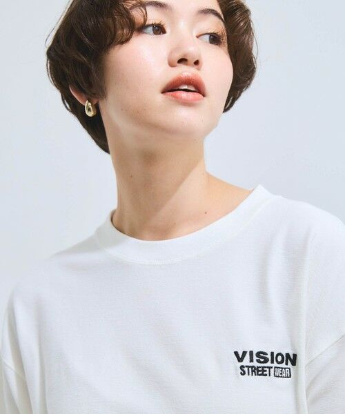 VICKY / ビッキー カットソー | 【VISION STREET WARE】HY-TECHロゴプリントTシャツ≪洗濯機で洗える≫ | 詳細3