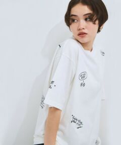 VICKY / ビッキー カットソー | 落書き刺繍Tシャツ≪洗濯機で洗える≫