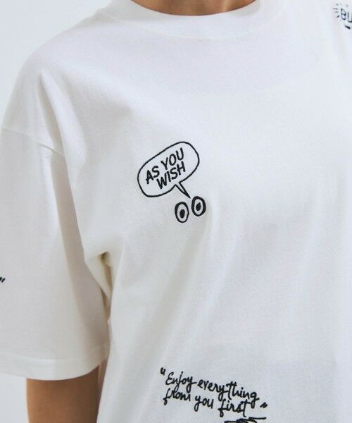 VICKY / ビッキー カットソー | 落書き刺繍Tシャツ≪洗濯機で洗える≫ | 詳細2