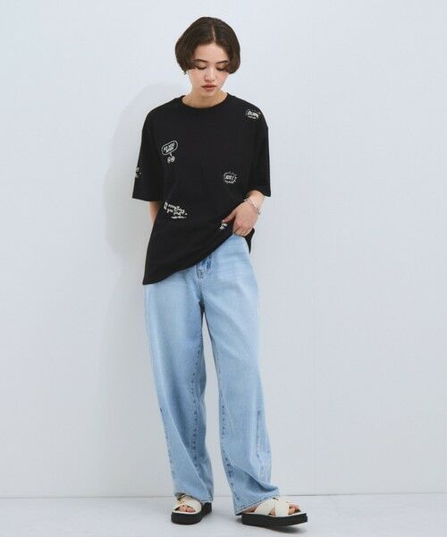 VICKY / ビッキー カットソー | 落書き刺繍Tシャツ≪洗濯機で洗える≫ | 詳細13