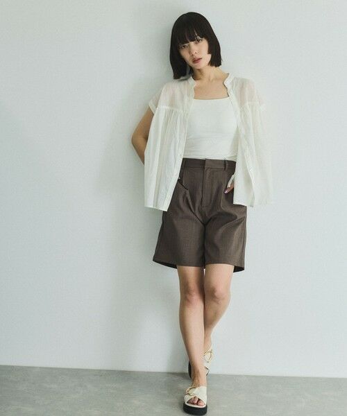 VICKY / ビッキー その他パンツ | ヘザーエステルハーフパンツ≪手洗い可能≫ | 詳細24