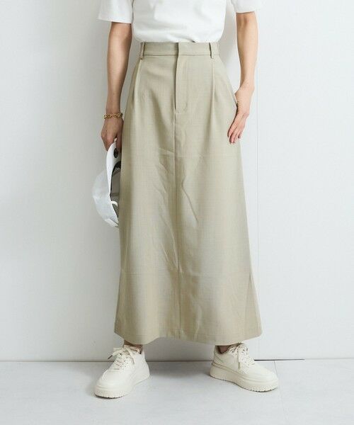 VICKY / ビッキー ミニ・ひざ丈スカート | リネンライクタックスカート≪セットアップ対応/手洗い可能≫ | 詳細13
