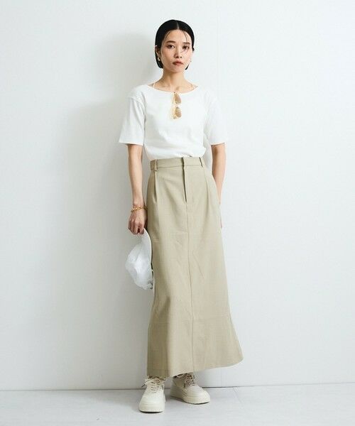 VICKY / ビッキー ミニ・ひざ丈スカート | リネンライクタックスカート≪セットアップ対応/手洗い可能≫ | 詳細16