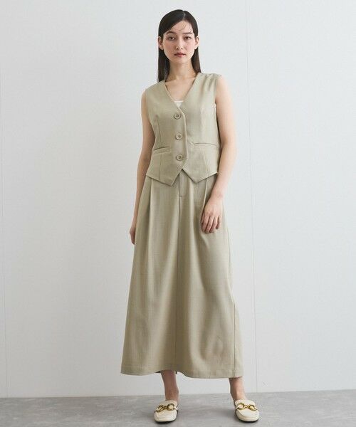 VICKY / ビッキー ミニ・ひざ丈スカート | リネンライクタックスカート≪セットアップ対応/手洗い可能≫ | 詳細22