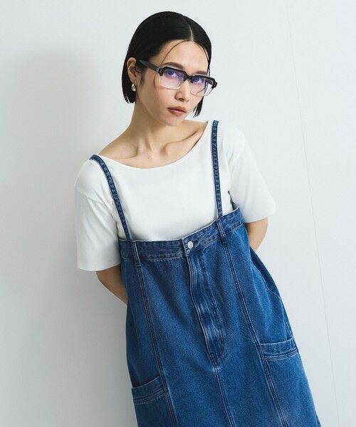 VICKY / ビッキー ロング・マキシ丈ワンピース | ライトオンスデニムサロペットスカート≪手洗い可能≫ | 詳細1