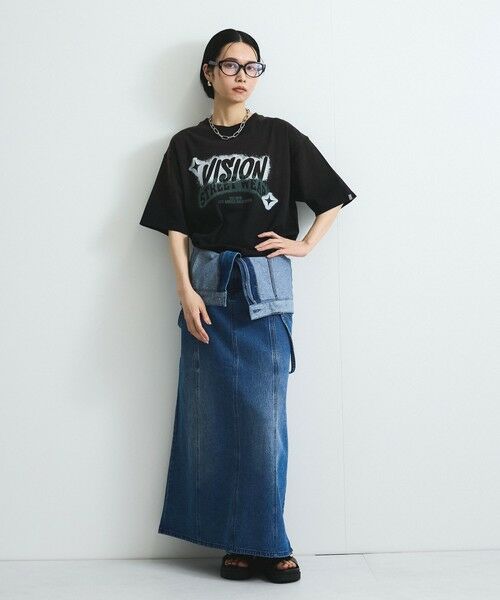 VICKY / ビッキー ロング・マキシ丈ワンピース | ライトオンスデニムサロペットスカート≪手洗い可能≫ | 詳細2