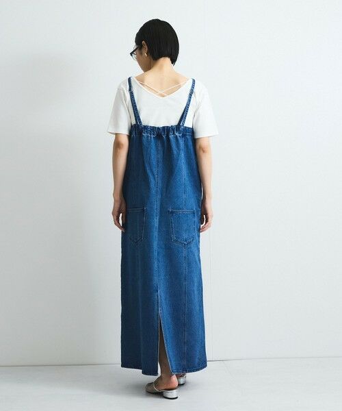 VICKY / ビッキー ロング・マキシ丈ワンピース | ライトオンスデニムサロペットスカート≪手洗い可能≫ | 詳細5