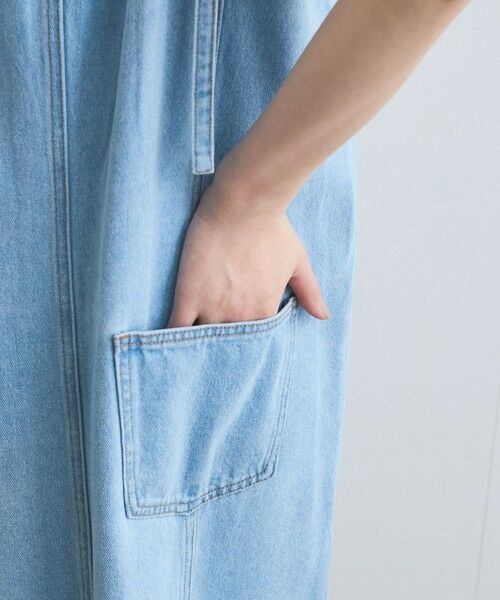 VICKY / ビッキー ロング・マキシ丈ワンピース | ライトオンスデニムサロペットスカート≪手洗い可能≫ | 詳細12