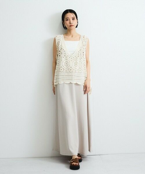 VICKY / ビッキー ニット・セーター | クロシェニットベスト≪手洗い可能≫ | 詳細5