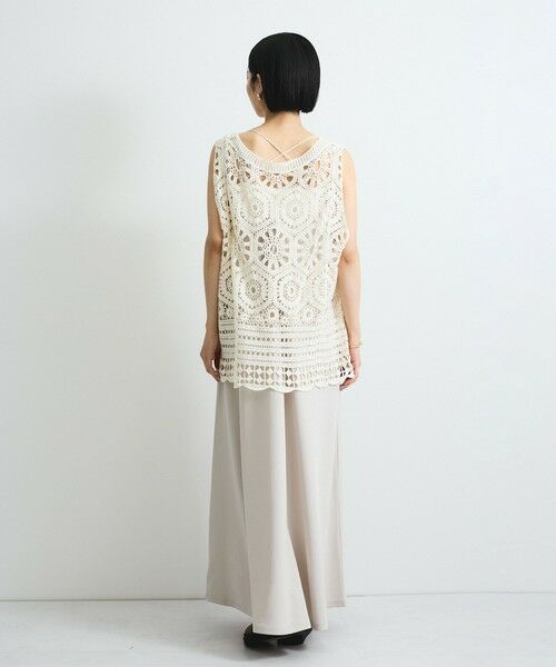 VICKY / ビッキー ニット・セーター | クロシェニットベスト≪手洗い可能≫ | 詳細6