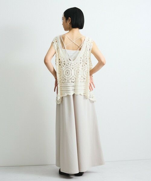 VICKY / ビッキー ニット・セーター | クロシェニットベスト≪手洗い可能≫ | 詳細9