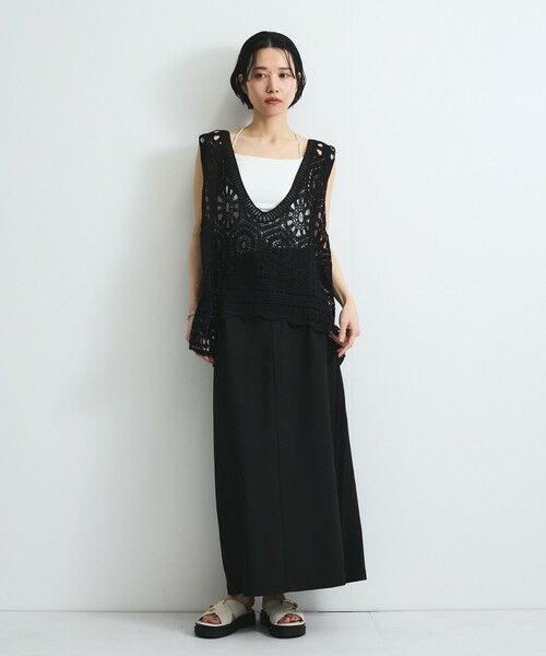 VICKY / ビッキー ニット・セーター | クロシェニットベスト≪手洗い可能≫ | 詳細11