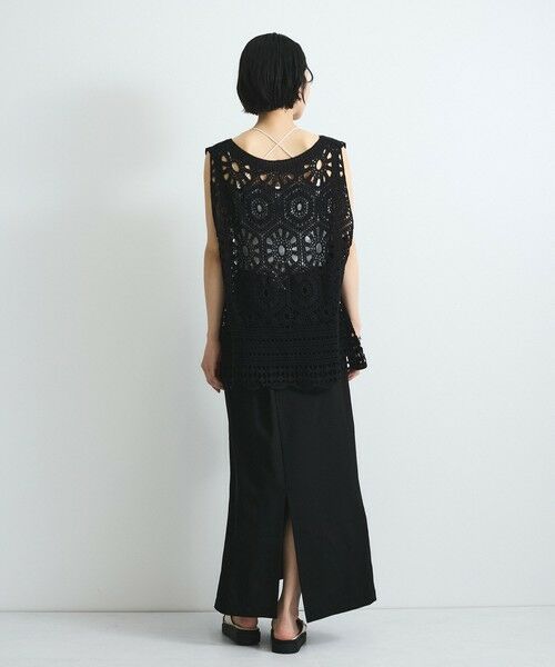 VICKY / ビッキー ニット・セーター | クロシェニットベスト≪手洗い可能≫ | 詳細12