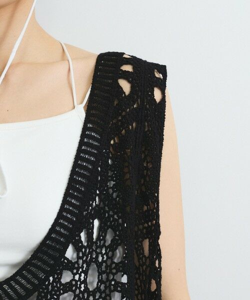 VICKY / ビッキー ニット・セーター | クロシェニットベスト≪手洗い可能≫ | 詳細15