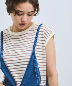 VICKY / ビッキー ニット・セーター | マルチボーダーニットベスト≪手洗い可能≫