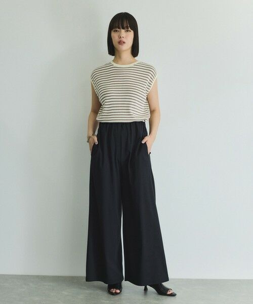 VICKY / ビッキー ニット・セーター | マルチボーダーニットベスト≪手洗い可能≫ | 詳細8