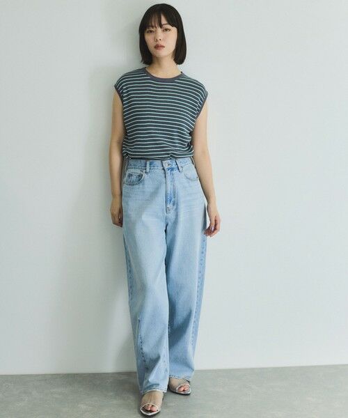 VICKY / ビッキー ニット・セーター | マルチボーダーニットベスト≪手洗い可能≫ | 詳細12