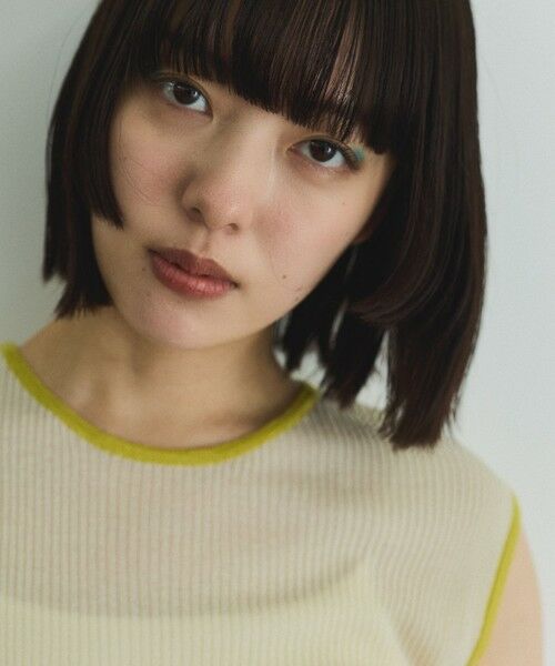 VICKY / ビッキー ニット・セーター | 麻タッチ配色ニットノースリトップス≪手洗い可能≫ | 詳細9