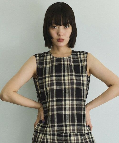 VICKY / ビッキー シャツ・ブラウス | カラミチェックプルブラウス≪手洗い可能≫ | 詳細2