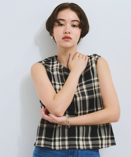 VICKY / ビッキー シャツ・ブラウス | カラミチェックプルブラウス≪手洗い可能≫ | 詳細7