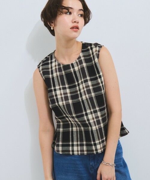 VICKY / ビッキー シャツ・ブラウス | カラミチェックプルブラウス≪手洗い可能≫ | 詳細8