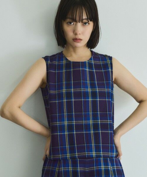 VICKY / ビッキー シャツ・ブラウス | カラミチェックプルブラウス≪手洗い可能≫ | 詳細18