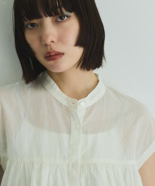 VICKY / ビッキー シャツ・ブラウス | ボイルフレンチスリーブブラウス≪手洗い可能≫ | 詳細4