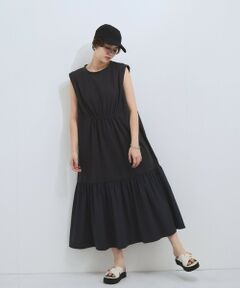 VICKY / ビッキー ロング・マキシ丈ワンピース | ドライタッチカットギャザーワンピース≪手洗い可能≫