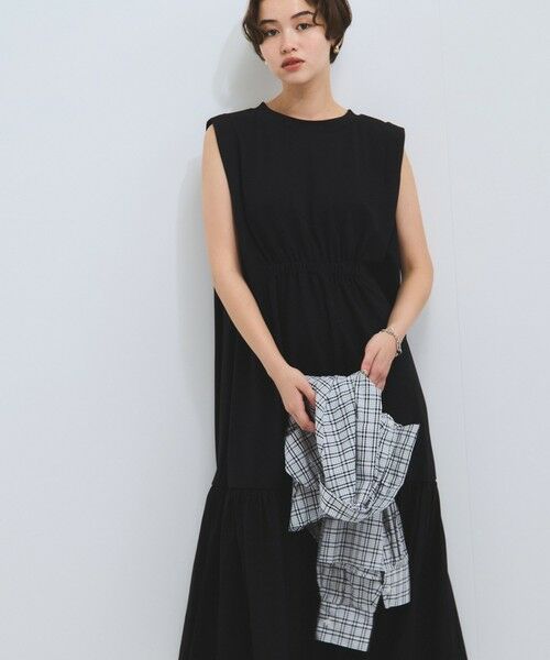 VICKY / ビッキー ロング・マキシ丈ワンピース | ドライタッチカットギャザーワンピース≪手洗い可能≫ | 詳細1