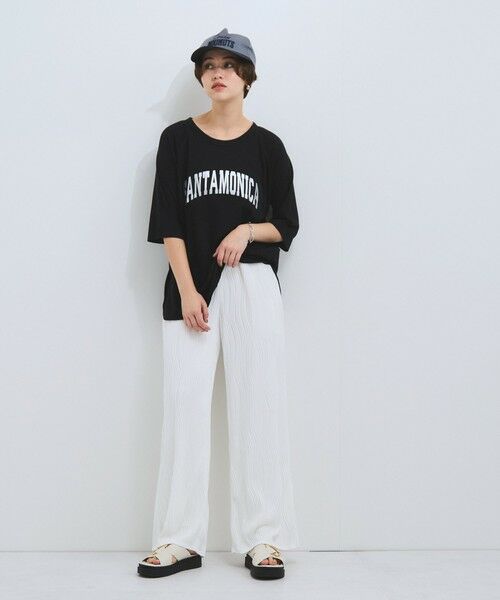 VICKY / ビッキー その他パンツ | ウェーブパイピングワイドパンツ≪手洗い可能≫ | 詳細2