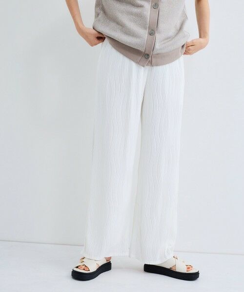 VICKY / ビッキー その他パンツ | ウェーブパイピングワイドパンツ≪手洗い可能≫ | 詳細3