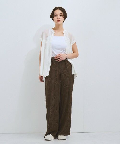 VICKY / ビッキー その他パンツ | ウェーブパイピングワイドパンツ≪手洗い可能≫ | 詳細20