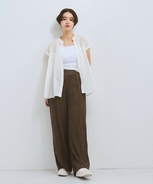 VICKY / ビッキー その他パンツ | ウェーブパイピングワイドパンツ≪手洗い可能≫ | 詳細19