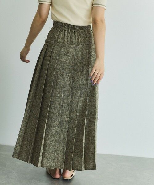 VICKY / ビッキー ミニ・ひざ丈スカート | サマーツィードプリーツスカート≪手洗い可能≫ | 詳細8