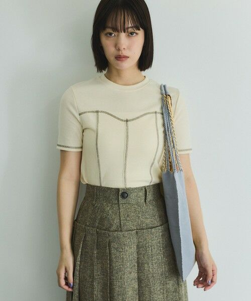 VICKY / ビッキー ミニ・ひざ丈スカート | サマーツィードプリーツスカート≪手洗い可能≫ | 詳細9