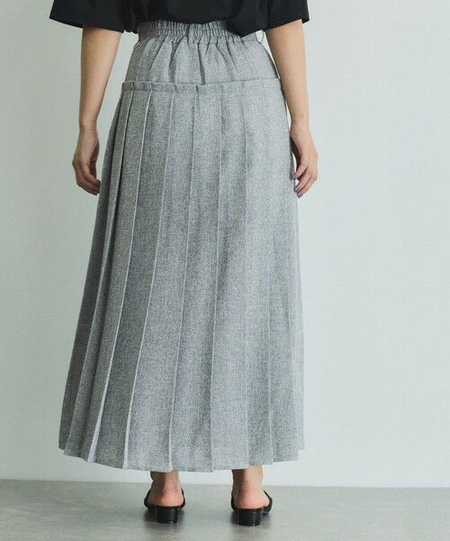 VICKY / ビッキー ミニ・ひざ丈スカート | サマーツィードプリーツスカート≪手洗い可能≫ | 詳細14