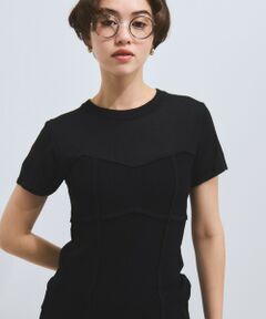 VICKY / ビッキー ニット・セーター | ビスチェ風切り替えニットトップス≪手洗い可能≫