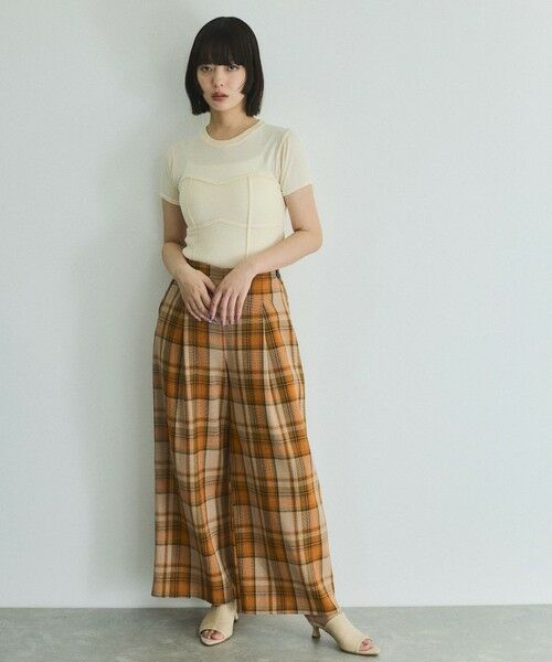 VICKY / ビッキー ニット・セーター | ビスチェ風切り替えニットトップス≪手洗い可能≫ | 詳細3