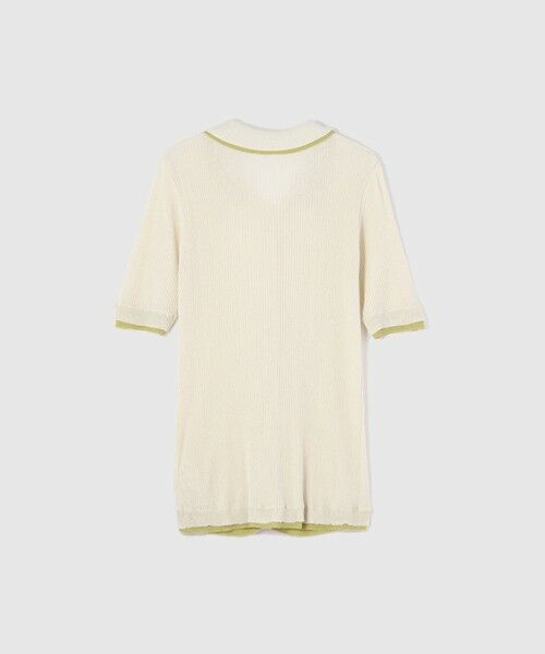 VICKY / ビッキー ニット・セーター | 麻調配色ポロニットカーディガン≪手洗い可能≫ | 詳細8