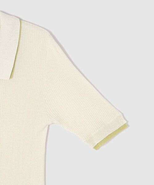 VICKY / ビッキー ニット・セーター | 麻調配色ポロニットカーディガン≪手洗い可能≫ | 詳細11