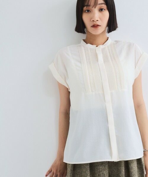 VICKY / ビッキー シャツ・ブラウス | ハシゴレースフレンチスリーブブラウス≪手洗い可能≫ | 詳細1