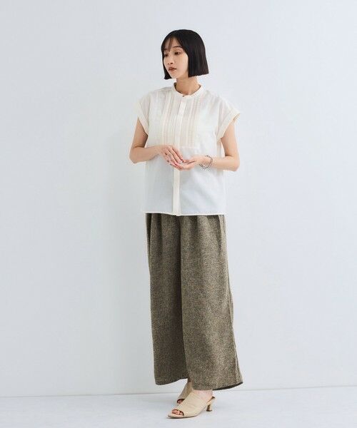 VICKY / ビッキー シャツ・ブラウス | ハシゴレースフレンチスリーブブラウス≪手洗い可能≫ | 詳細4