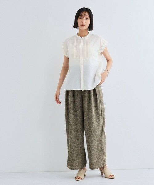 VICKY / ビッキー シャツ・ブラウス | ハシゴレースフレンチスリーブブラウス≪手洗い可能≫ | 詳細5