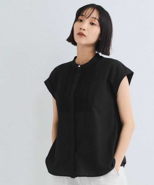 VICKY / ビッキー シャツ・ブラウス | ハシゴレースフレンチスリーブブラウス≪手洗い可能≫ | 詳細7