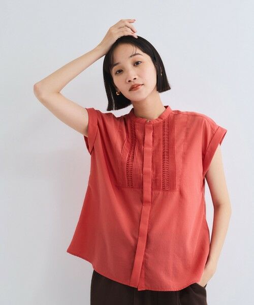 VICKY / ビッキー シャツ・ブラウス | ハシゴレースフレンチスリーブブラウス≪手洗い可能≫ | 詳細13