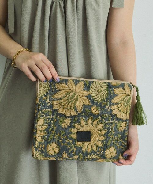 VICKY / ビッキー その他小物 | ハンドブロックプリントポーチ | 詳細12