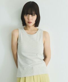VICKY / ビッキー カットソー | カップ付きラメボーダータンクトップ≪手洗い可能≫