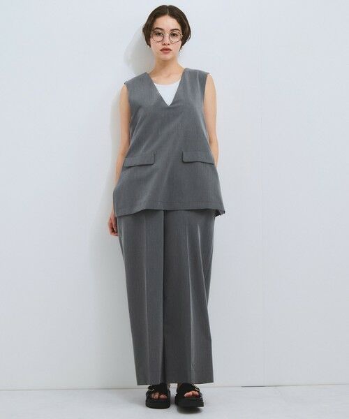 VICKY / ビッキー カットソー | カップ付きラメボーダータンクトップ≪手洗い可能≫ | 詳細3