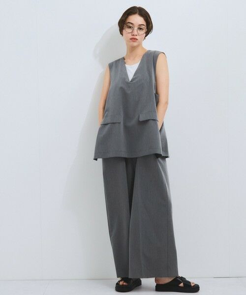 VICKY / ビッキー カットソー | カップ付きラメボーダータンクトップ≪手洗い可能≫ | 詳細5