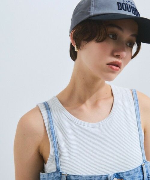 VICKY / ビッキー カットソー | カップ付きラメボーダータンクトップ≪手洗い可能≫ | 詳細6